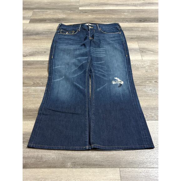 Vintage True Religion Baggy Button-Fly Vinny Jeans Made In USA Y2K - Men’s 38x30 - Picture 3 of 11